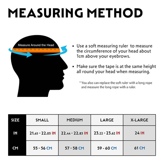 Helmet Sizing Chart